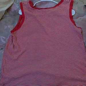 Red Striped Tank Top